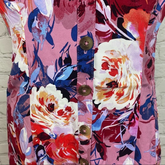 Torrid NWT Pink Floral Fit & Flare Tank 2x - Picture 4 of 7